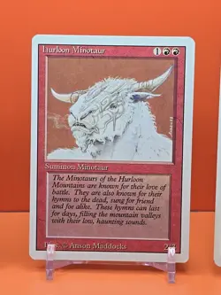 🔴🔴🔴 (4) 1994 MAGIC The Gathering HURLOON MINOTAUR REVISED 3RD EDITION PLAYED2 - Image 4