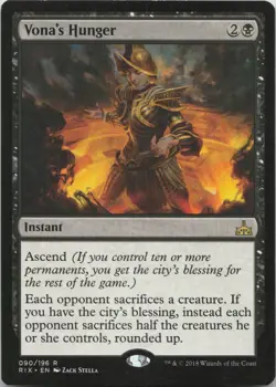 Vona's Hunger R Rivals of Ixalan 90 - LP MTG - Image 1