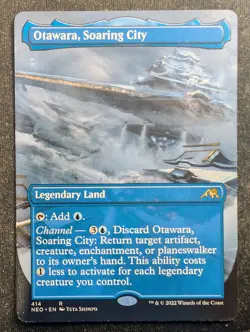 Otawara, Soaring City - Borderless - Kamigawa: Neon Dynasty (MTG) - Image 1