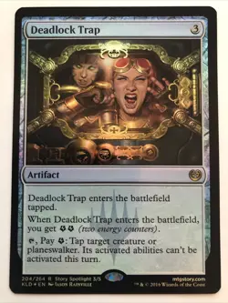 MTG Kaladesh Deadlock Trap Foil 204/264 NM Rare - Image 1