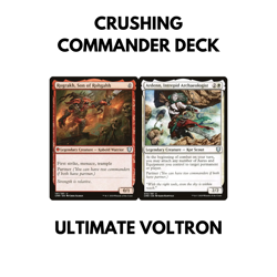 CRUSHING Rograkh and Ardenn Partners MTG EDH Commander Deck - Voltron Steamroll! - Image 1