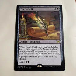 Poet's Quill [Strixhaven: School of Mages] Magic MTG - Image 1