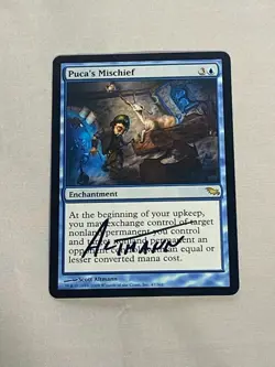 MTG Puca's Mischief Artist Proof Sketch and Signature Signed Altmann - Image 1