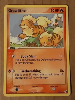 Pokemon Growlithe 55/92 Ex Legend Maker NM-Mt See Pictures - Image 1