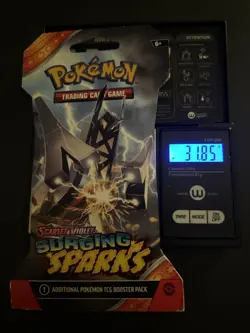 VERY HEAVY - 31.85g - Pokemon Surging Sparks Sleeved Booster Pack - SEALED! - Image 1