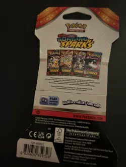 VERY HEAVY - 31.85g - Pokemon Surging Sparks Sleeved Booster Pack - SEALED! - Image 3
