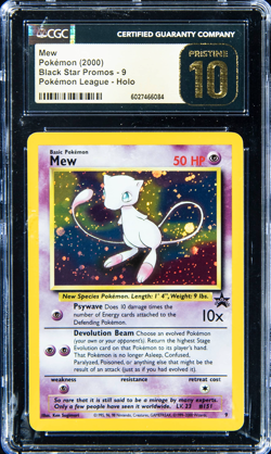 2000 Pokemon Mew Black Star Promo 🔥CGC 10 PRISTINE🔥 - Image 1