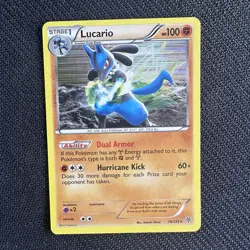 ⚡Lucario 78/135 Plasma Storm Holo Pokemon Card - Moderate Play 2012 - Image 1