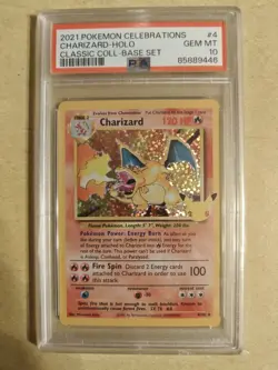 Pokemon TCG Charizard 4/102 Celebrations #4 Holo PSA 10 Gem Mint! - Image 1