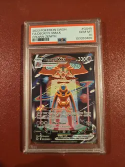 Pokemon Deoxys VMAX TCG Crown Zenith: Galarian Gallery GG45/GG70 PSA 10 - Image 1