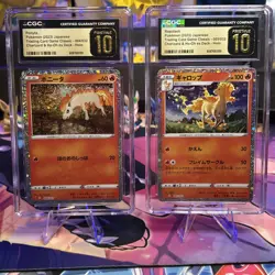 CGC Pristine 10 Pair🔥 Ponyta 004/032 & Rapidash 005/032 Jap Classic Collection - Image 1