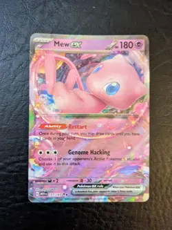Mew Ex 151/165 Pokemon TCG Scarlet Violet 151 Full Art Rare Holo Pack Fresh - Image 1