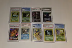 9 Pokemon Graded Slab Lot | PSA CGC GMA | Gem Mint | Venusaur Charizard - Image 1