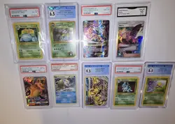 9 Pokemon Graded Slab Lot | PSA CGC GMA | Gem Mint | Venusaur Charizard - Image 2