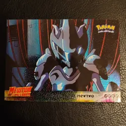 topps Pokemon The First Movie Textured Holo Foil #6 Mechanical Mewtwo Black Logo - Image 1