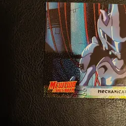 topps Pokemon The First Movie Textured Holo Foil #6 Mechanical Mewtwo Black Logo - Image 4