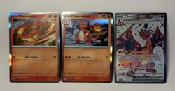 Charizard Ex Promo 056 Charmander 026 Charmeleon 027 Premium Collection Pokemon - Image 1