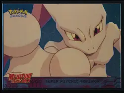 1999 Topps Pokemon Mewtwo Strikes Back #1 Super Psychic Pokemon Promo Holo Foil - Image 1
