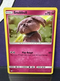 Pokemon TCG Detective Pikachu Snubbull (Holo Common) 15/18 - Image 1