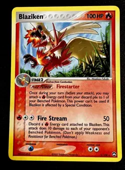 Blaziken 5/108 NM Pokemon Card Ex Power Keepers Holo Rare Near Mint - Image 1