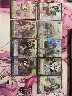 Weiss Schwarz Kantai Collection Signed Card Lot (Shimakaze/Iowa/Nagato/Yamato) - Image 1
