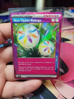 Pokemon Neo Upper Energy TCG 162/162 Temporal Forces Ace Spec Rare Holo Card - Image 1