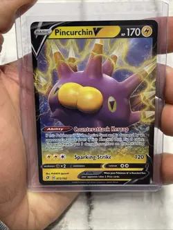 Pokemon Pincurchin V - 072/192 - Ultra Rare - Near Mint NM Pokemon Nintendo Card - Image 1