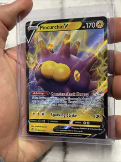 Pokemon Pincurchin V - 072/192 - Ultra Rare - Near Mint NM Pokemon Nintendo Card - Image 2