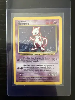 Mewtwo 10/102 Base Set Holo Rare Pokemon Card Nintendo Pokemon TCG WOTC NM / LP+ - Image 1