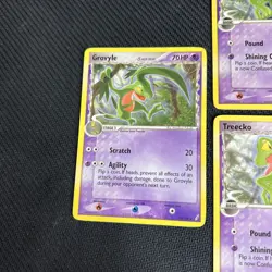 Treecko 68/100 Grovyle 19/100 Delta Species EX Crystal Guardians Pokemon Card 4 - Image 2