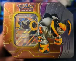 L@@K Brand-new Pokemon Paradox Destinies Tin TCG Iron Boulder EX Cards 5 Packs - Image 1