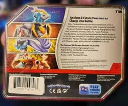 L@@K Brand-new Pokemon Paradox Destinies Tin TCG Iron Boulder EX Cards 5 Packs - Image 2