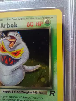 PSA 7 Dark Arbok 2/82 Holo 1st Edition Team Rocket WOTC Vintage Pokemon Card - Image 5