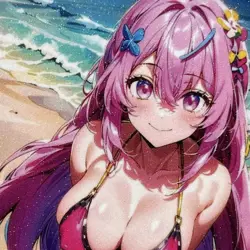 Oshi no Ko Minami Kotobuki Sexy Bikini Anime Waifu Girl Goddess Glitter Art Card - Image 3