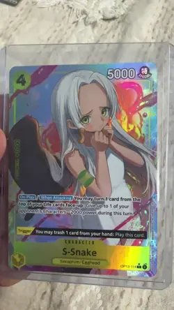 S-Snake (Alt Art) OP13-114 R Carrying on His Will - ONE PIECE Card Game FASTSHIP - Image 2