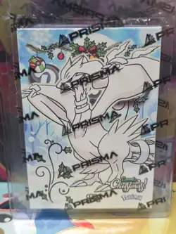 Pokemon Card Holo Glow in the dark Reshiram - Image 1