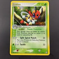 LEDIAN Team Rocket Returns POKEMON Holo EX Stamped 2004 Trading Card 23/109 - Image 2