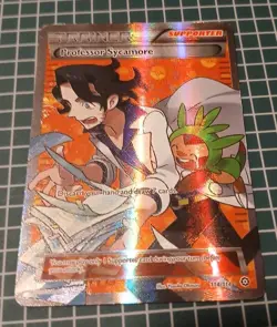 Professor Sycamore - 114/114 XY Steam Siege Ultra Rare Card Full Art Pokemon TCG - Image 1