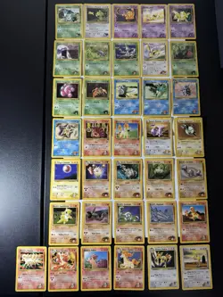 Pokemon TCG WOTC 1999 Gym Heroes Blaine Misty Brock Giovanni Sabrina 36 Card Lot - Image 1