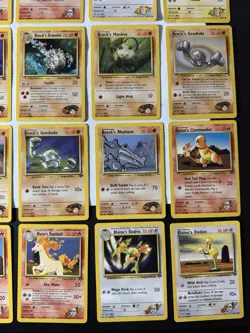 Pokemon TCG WOTC 1999 Gym Heroes Blaine Misty Brock Giovanni Sabrina 36 Card Lot - Image 3