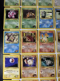 Pokemon TCG WOTC 1999 Gym Heroes Blaine Misty Brock Giovanni Sabrina 36 Card Lot - Image 5