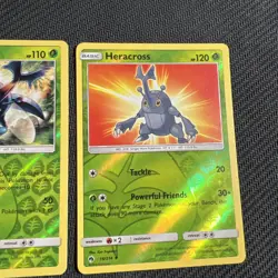 Heracross 18/214 11/147 Reverse Holo Pokemon Card Lost Thunder Burning Shadows 2 - Image 3