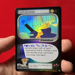 DBZ Dragon Ball Z Confrontation Foil P2 Promo CCG Limited Trucks Saga Card - Image 1