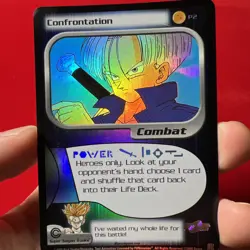 DBZ Dragon Ball Z Confrontation Foil P2 Promo CCG Limited Trucks Saga Card - Image 4