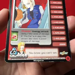 DBZ Dragon Ball Z Android 18, the Machine 184 Unlimited Cell Saga NF Card - Image 3