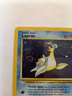 Pokemon Card - Lapras Fossil Spanish 10/62 Holo Rare SWIRL - Image 3
