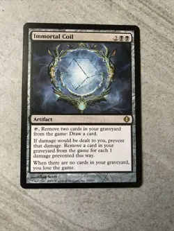 1x Immortal Coil Shards of Alara MTG Magic Card NM - Image 1