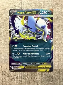 Pokemon Card Mega Absol EX 086/132 Mega Evolution - Near Mint - Image 1