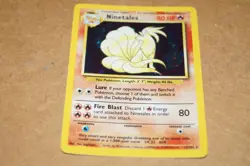 1999 POKEMON NINETALES HOLO 12/102 CARD - Image 1