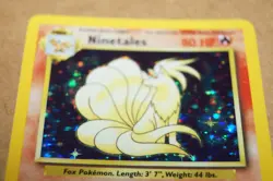 1999 POKEMON NINETALES HOLO 12/102 CARD - Image 2